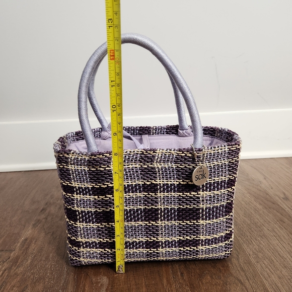 THE SAK purple woven plaid purse - Picture 8 of 10